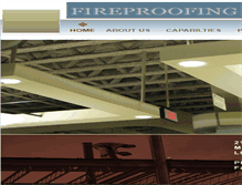 Tablet Screenshot of fireproofingplus.com